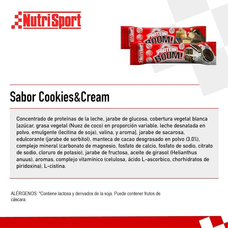 Nutrisport Protein Boom Kekse-Sahne Box, 24 Riegel
