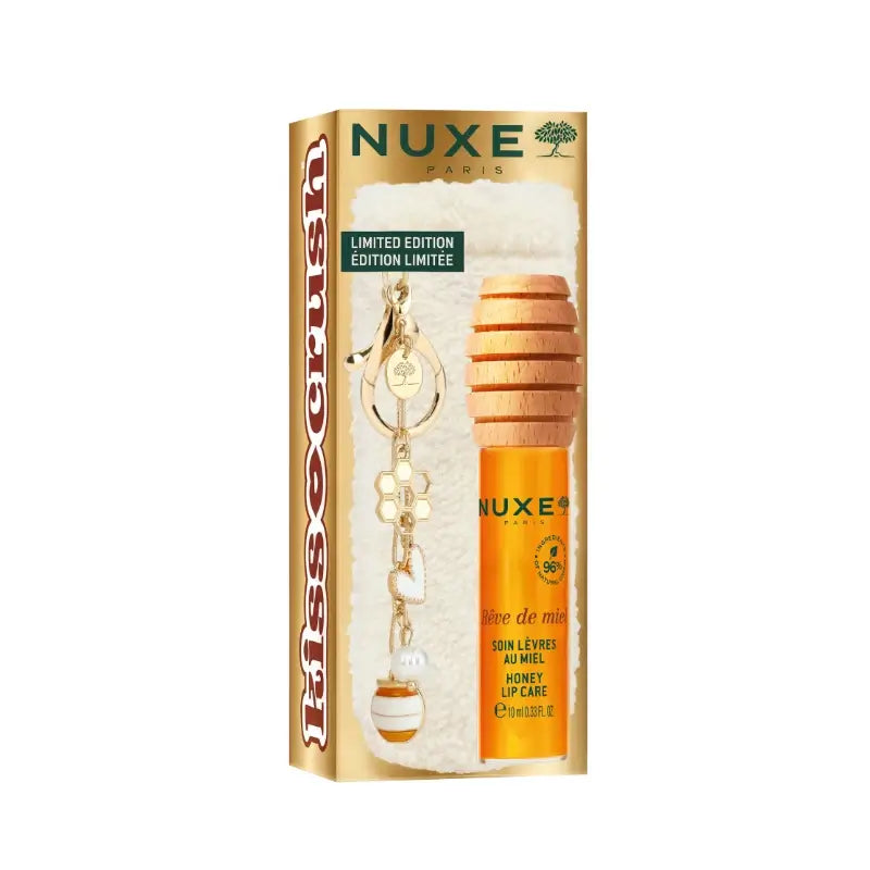 Nuxe Reve De Miel Lippenpflege mit Honig 10 ml + Lip Case als Geschenk, 10 ml