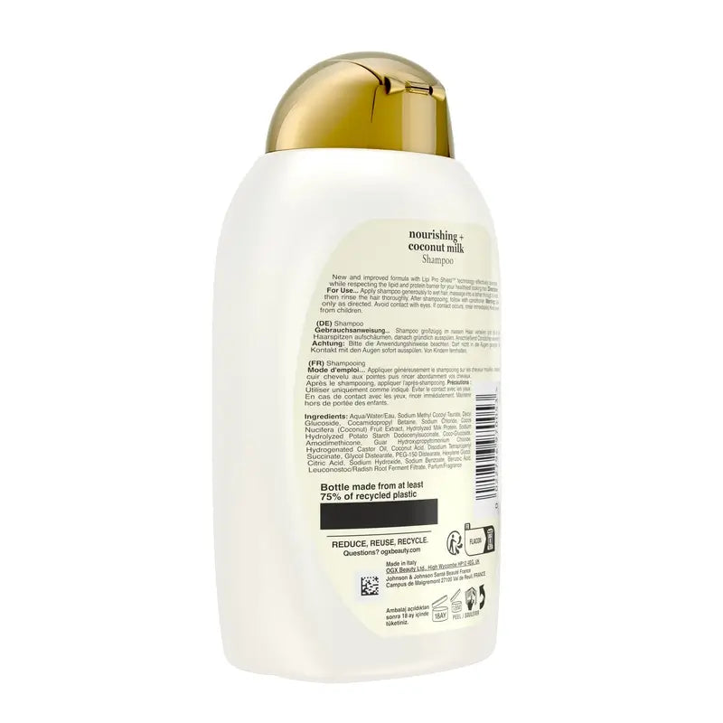 OGX Kokosnussmilch Shampoo, trockenes Haar, 385 ml