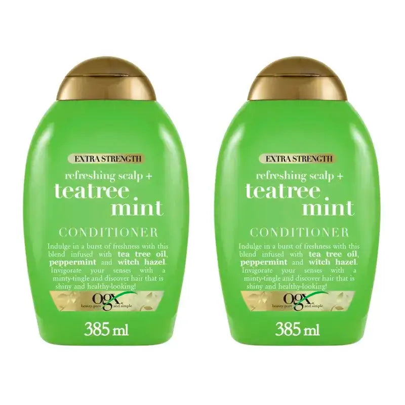 Ogx Ttx-Teatree Minze Extra, Packung 2 x 385 ml