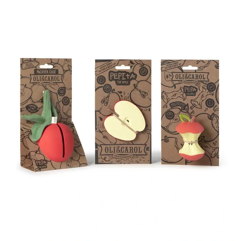 Oli&Carol Pepa Der Apfel Schnullertasche , 1 Stück