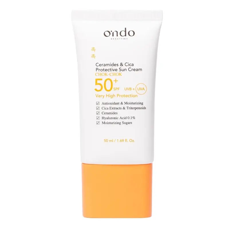 Ondo Beauty 36.5 Ceramide & Cica schützende Sonnencreme, 50 ml