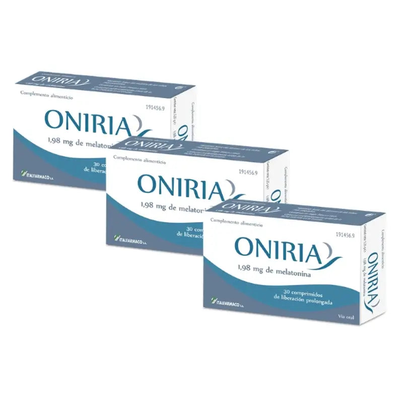 Oniria Lib Prol Nutraceutical 1,98 mg Packung 3 x 30 Tabletten