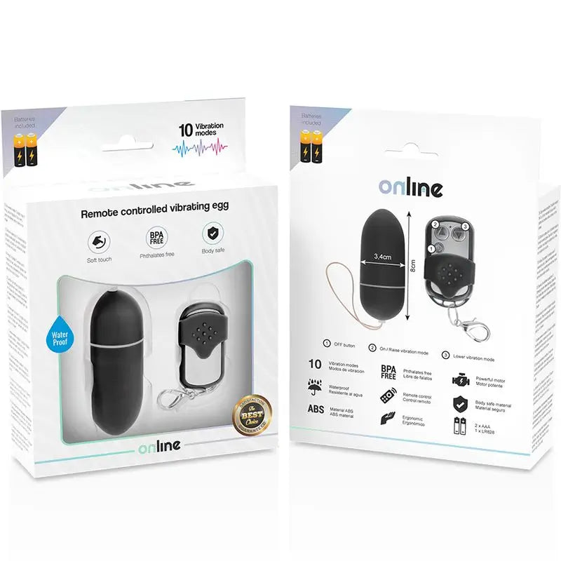 Online-Fernbedienung Vibrating Egg L - Schwarz