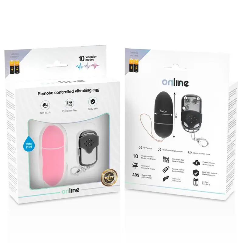 Online-Fernbedienung Vibrating Egg L - Pink