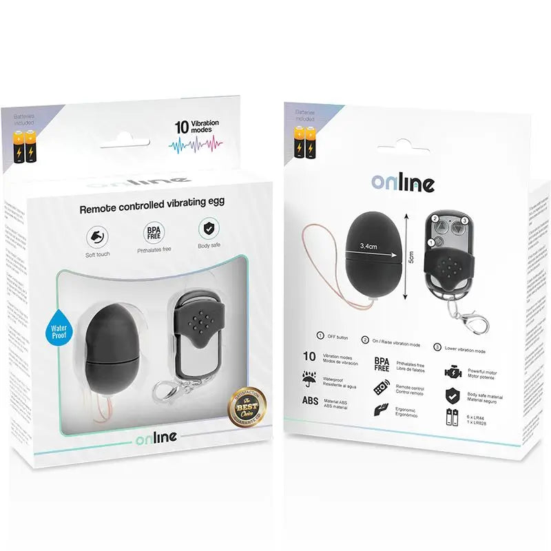 Online-Fernbedienung Vibrating Egg S - Schwarz