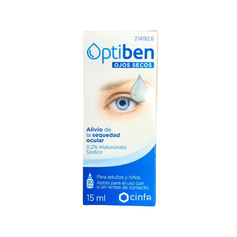 Optiben Trockene Augentropfen Trockene Augen, 15 ml