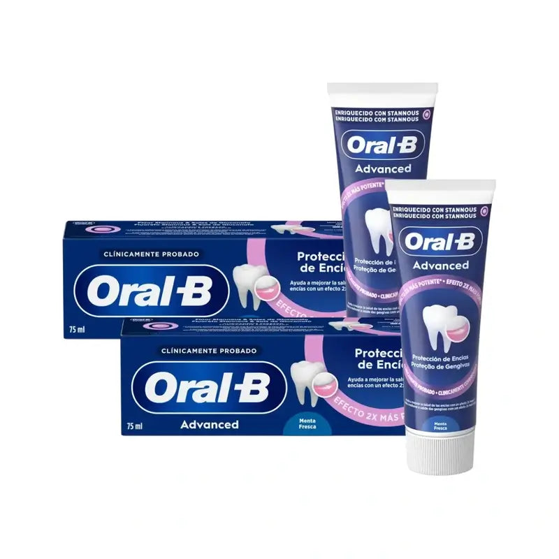 Oral-B Advanced Zahnfleischschutz-Zahnpasta Fresh Mint , 2X75 Ml