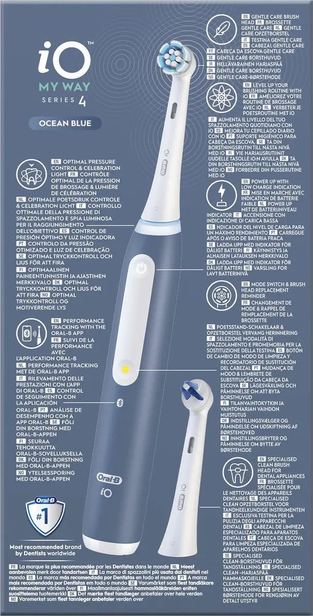 Oral-B Braun Braun iO4 My Way Elektrische Zahnbürste Blau