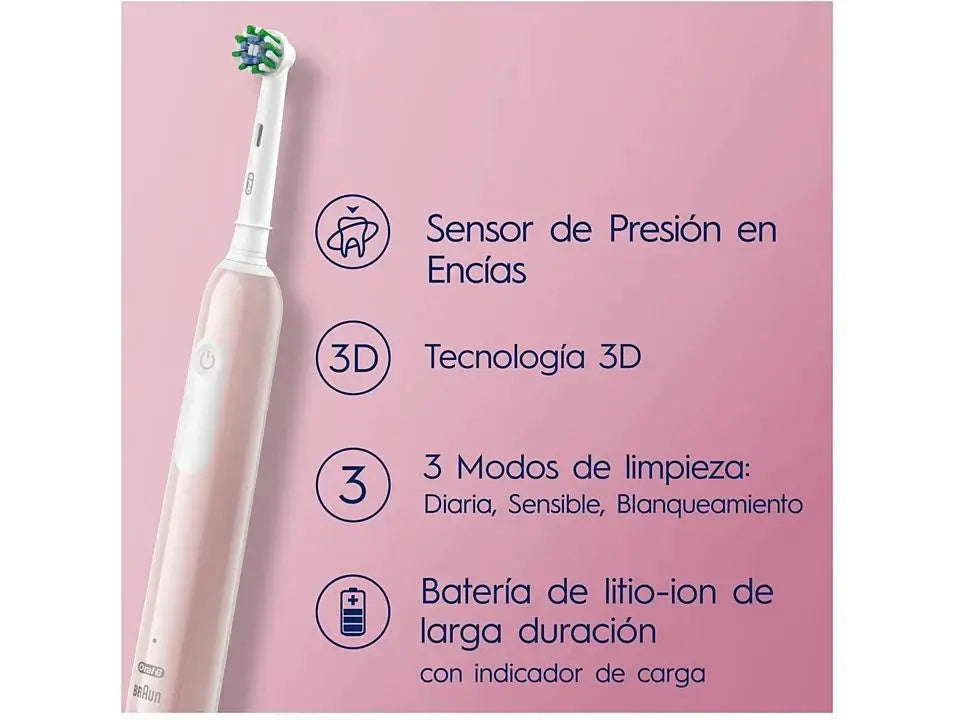 Oral-B Braun Pro 1 Elektrische Zahnbürste, rosa