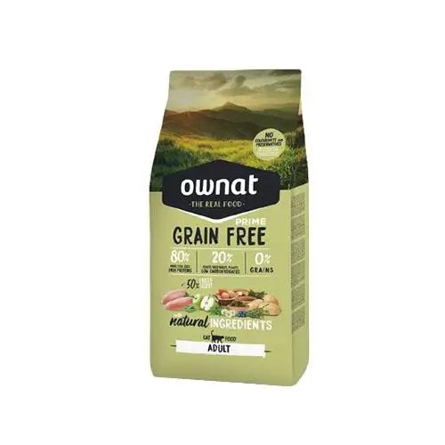 Ownat Prime Feline Adult Grain Free 3kg , Katzenfutter