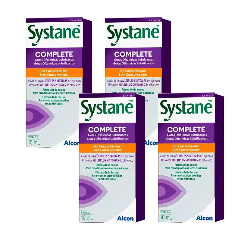 Systane Komplett, Packung 4 X 10 ml