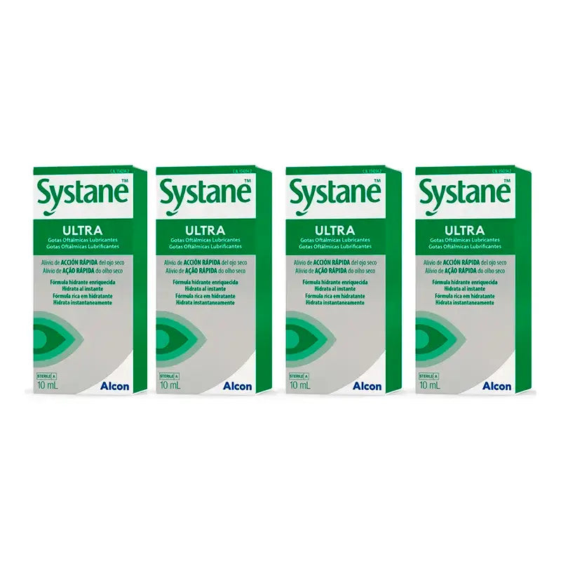 Systane Ultra Augentropfen, Packung 4 x 10 ml