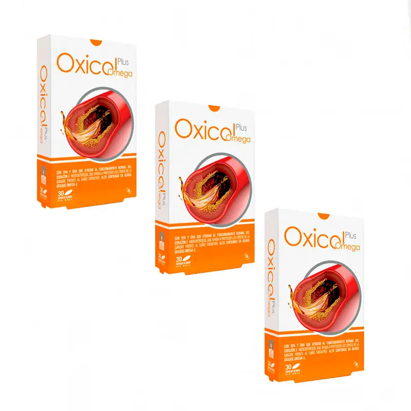 Actafarma Oxicol Plus Omega, Packung 3x30 Kapseln