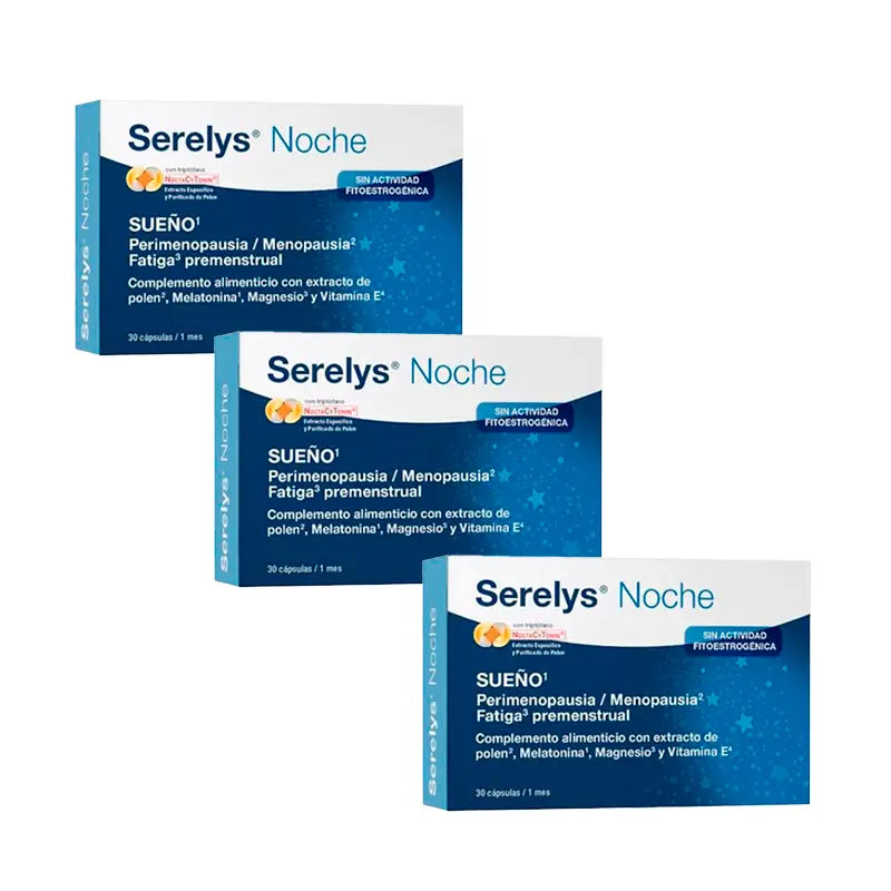 Serelys Nacht Nahrungsergänzungsmittel, Packung 3x30 Kapseln