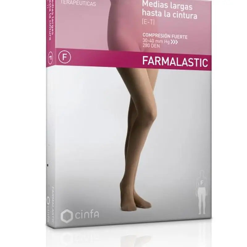 Farmalastic Panty Compresión Normal Beige, Talla Extra Gra
