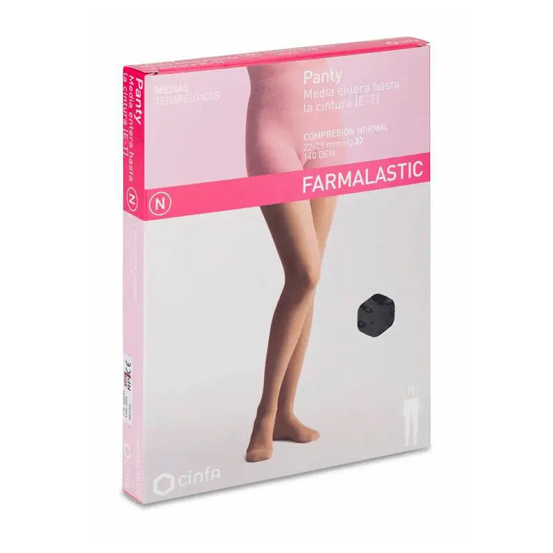 Farmalastic Full Tight Pantyhose Compression Normal Camel Size M