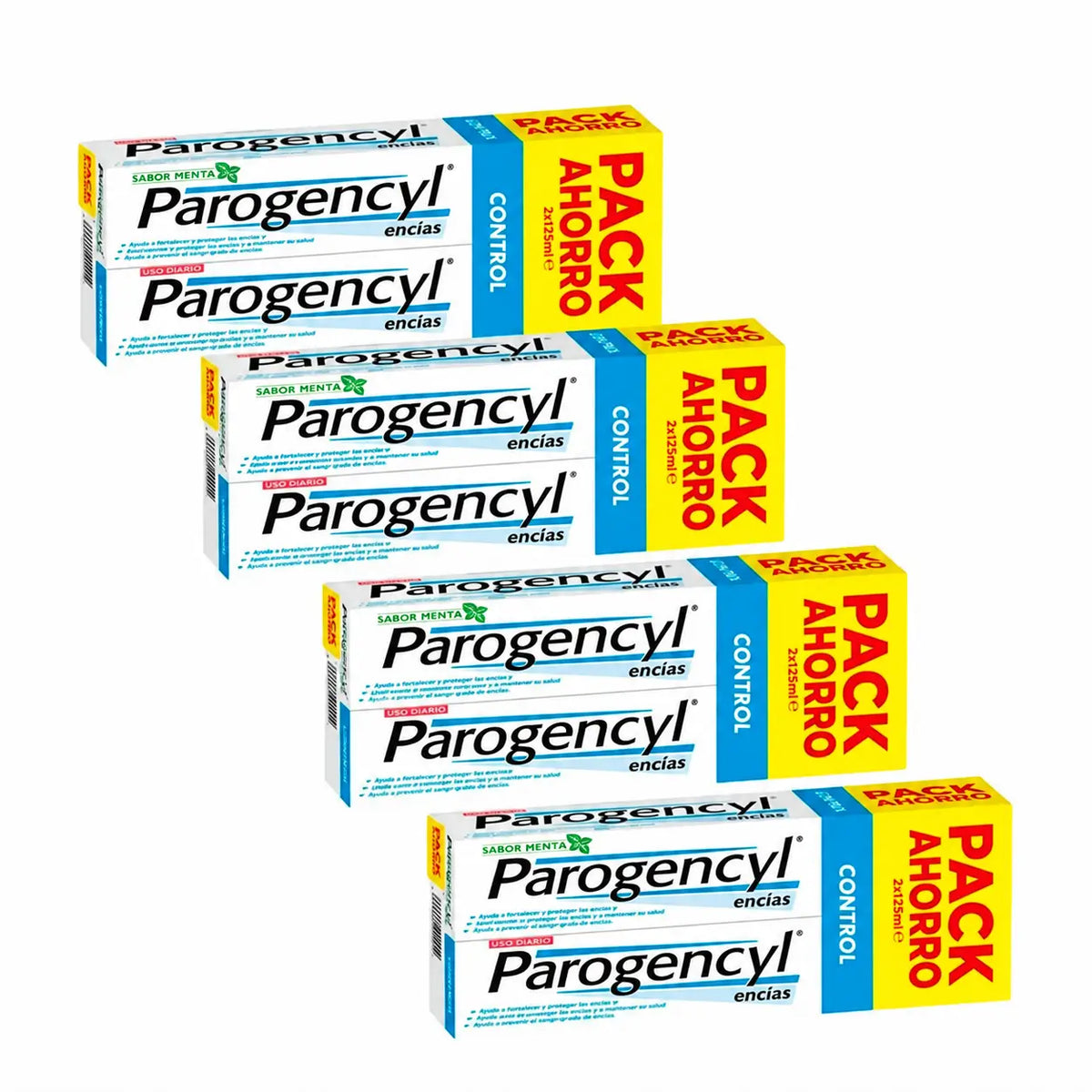 Parogencyl Duplo Control, Packung 4 x 2x125 ml