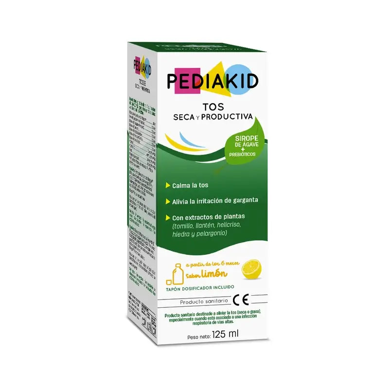 Pediakid Zitronensirup Trockener & produktiver Husten 125Ml