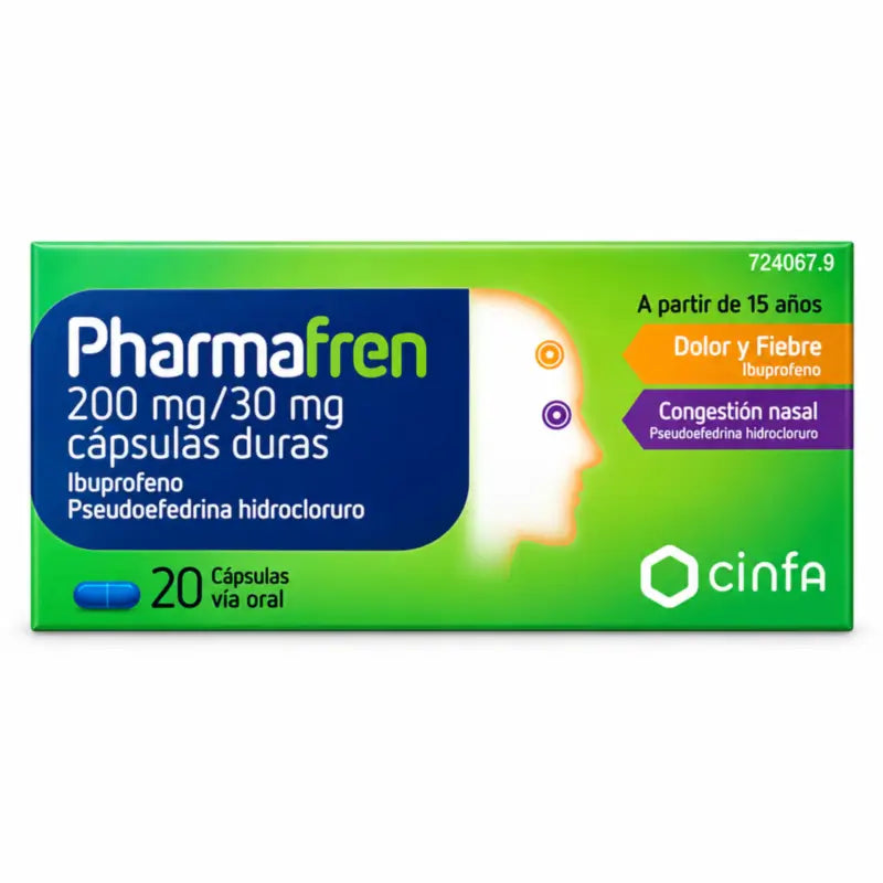 Pharmafren 200 mg/30 mg - 20 Kapseln
