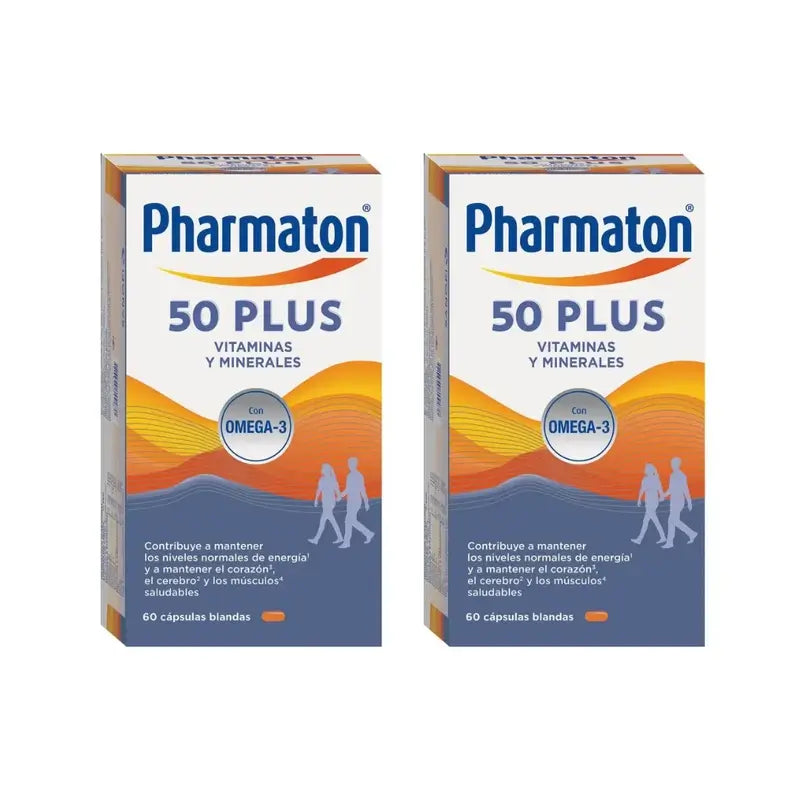 Pharmaton 50 Plus, 2X60 Kapseln