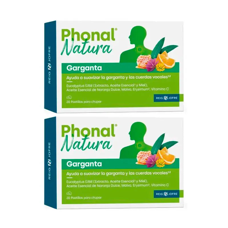 Phonal Natura Duplo Throat, 2 x 20 Lutschtabletten