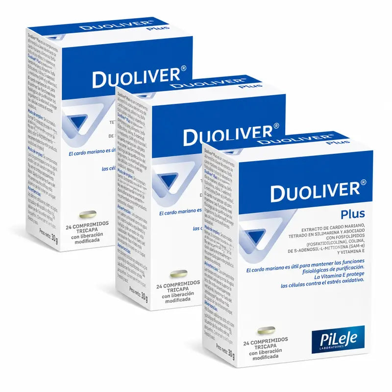 Pileje Duoliver Plus Packung mit 3 x 24 Tabletten