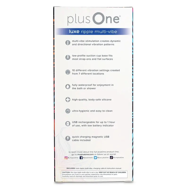 Plusone Luxe Ripple Multi-Vibe , 1 Stück.