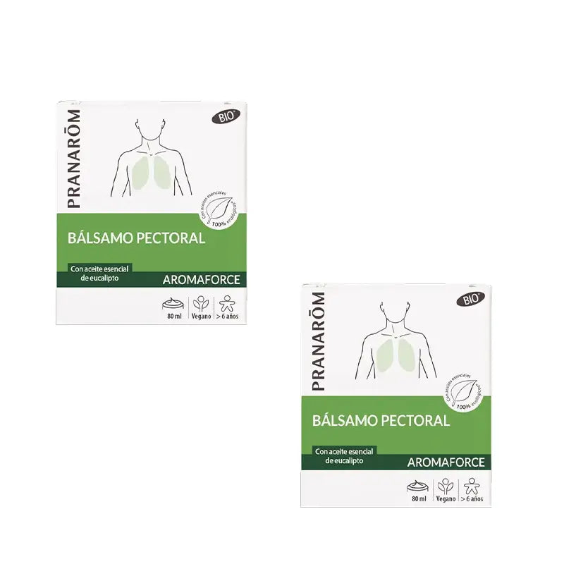 Pranarôm Bronchial Capsules With 100% Organic Essential Oils , 2X30 Capsules