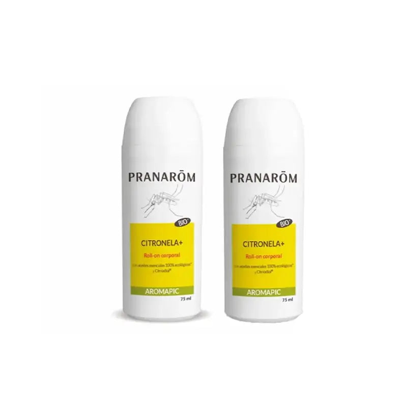 Pranarôm Roll-On Citronella + Bio-Körpermilch, 2X75 Ml
