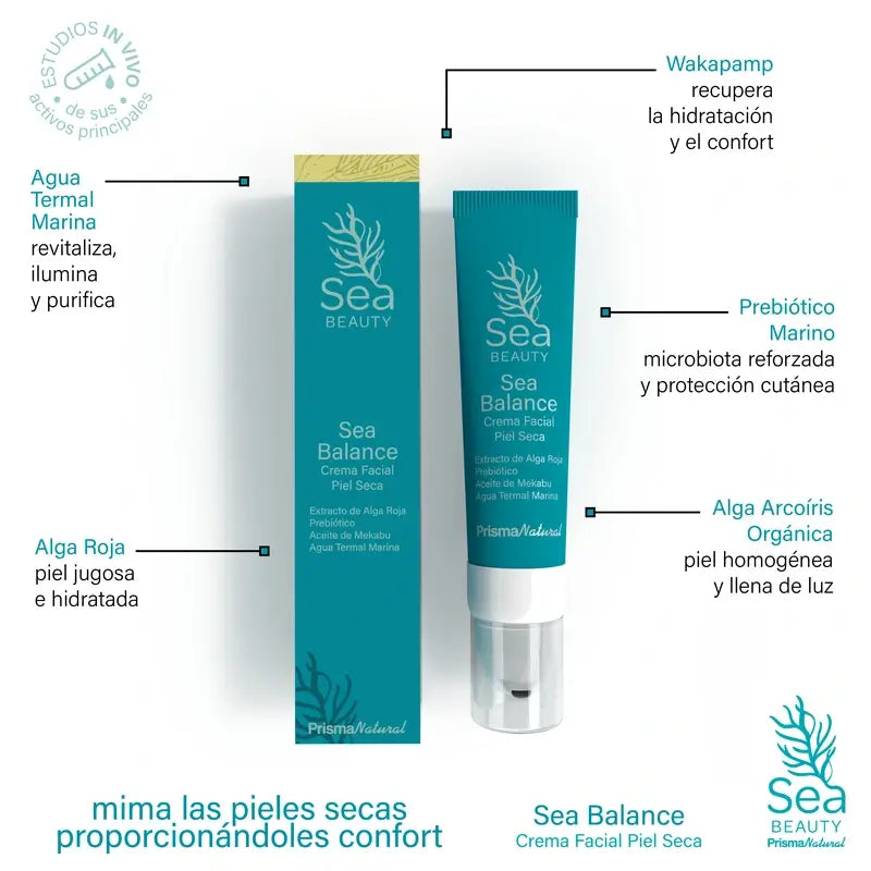 Prisma Natural Sea Balance Gesichtscreme für trockene Haut, 50 ml