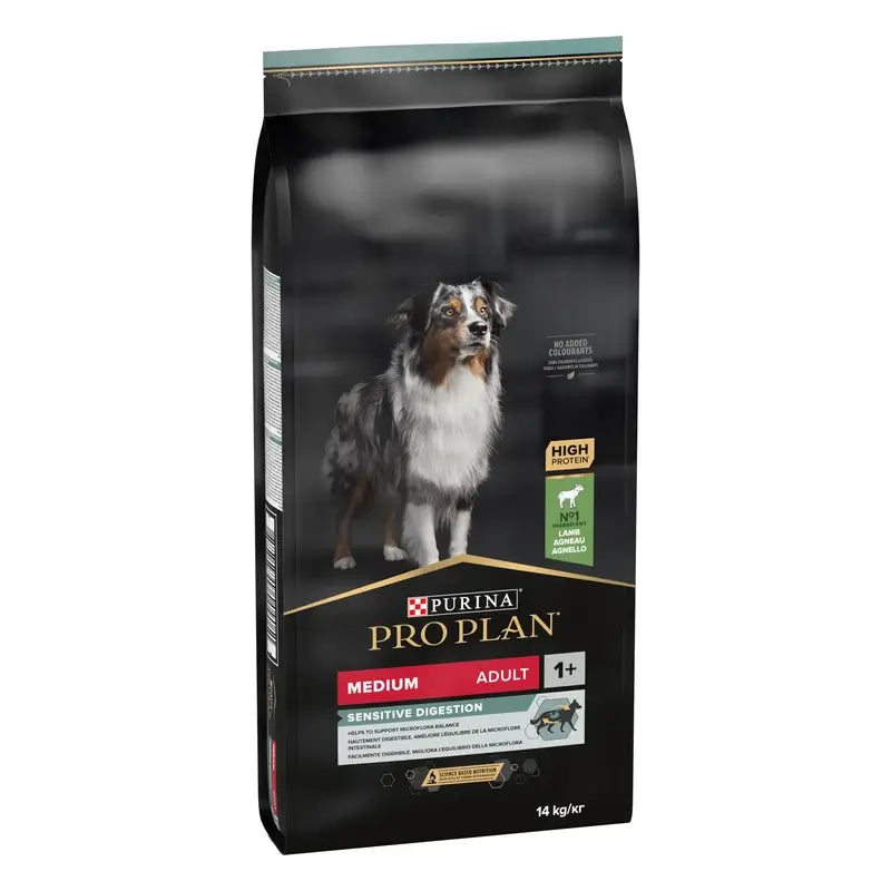 Purina Pro Plan Canine Adult Digest Digest Medium Lamm 14kg, Hundefutter