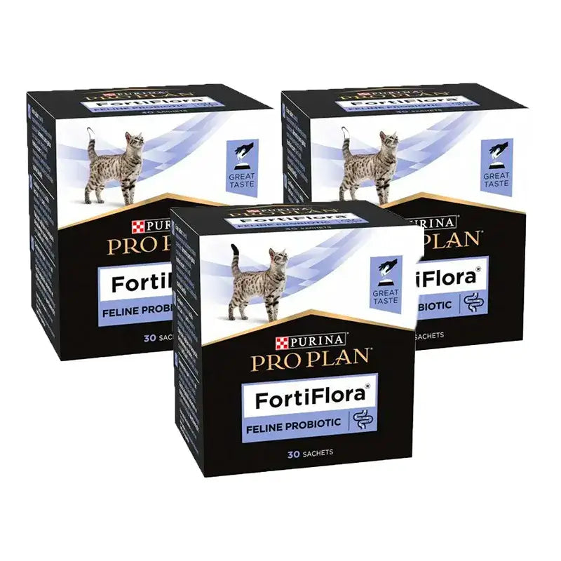 Purina Pro Plan Fortiflora Probiotic für Katzen, Packung 3 x 30x1g