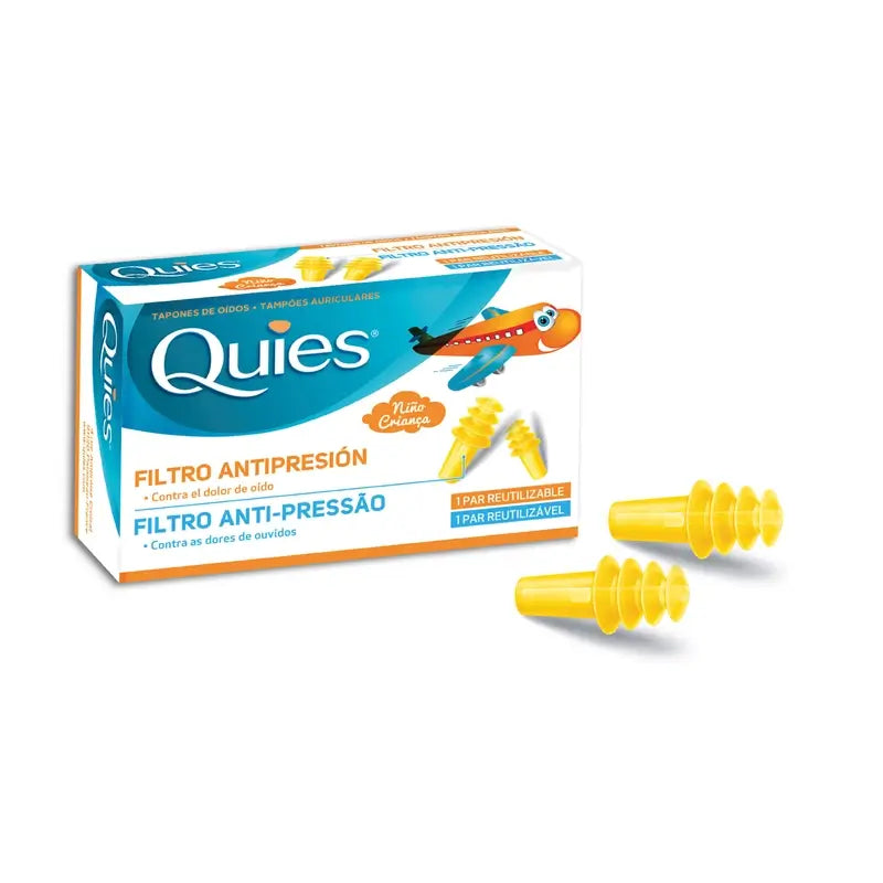 Quies Antidruck-Ohrstöpsel für Kinder 2 Stöpsel