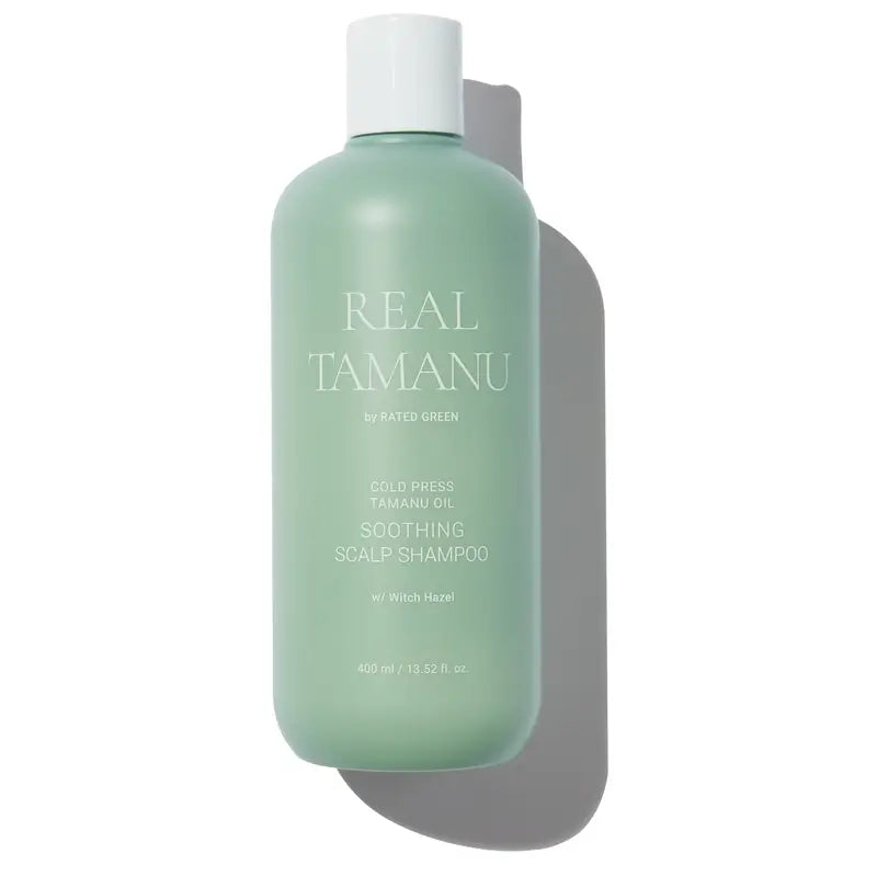 Rated Green Real Tamanu Kaltgepresstes Tamanuöl Beruhigendes Kopfhaut-Shampoo, 400 ml