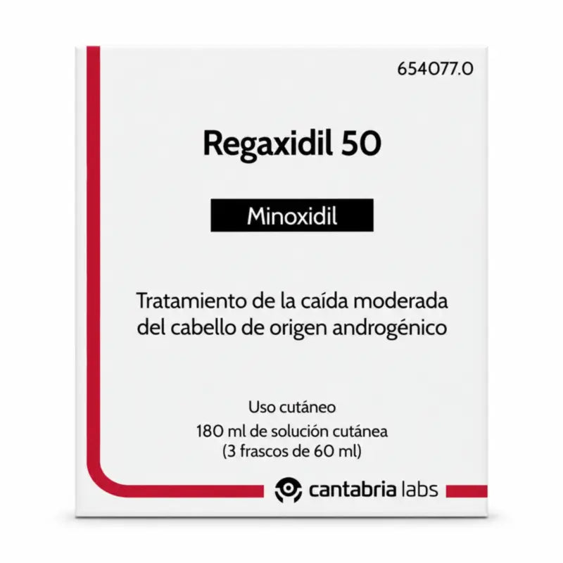 Regaxidil 50 mg/ml Minoxidil Hautlösung 3 Flaschen à 60 ml