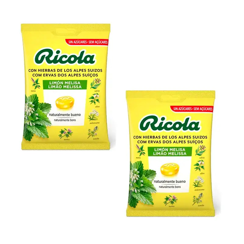 Ricola Zuckerfreie Bonbons Zitrone Packung 2 x 70 G