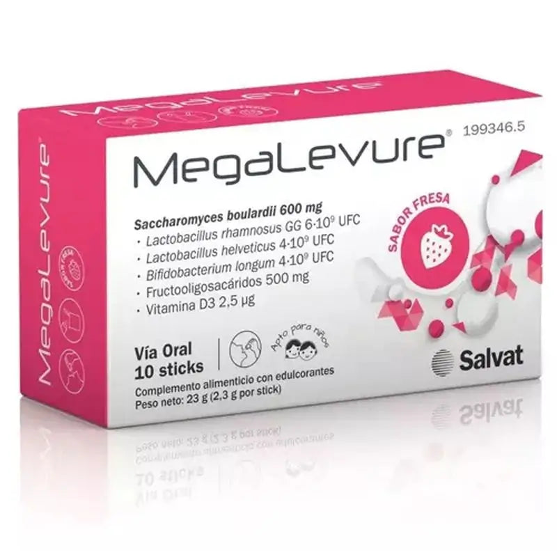 Salvat Megalevure Erdbeere , 10 Sticks