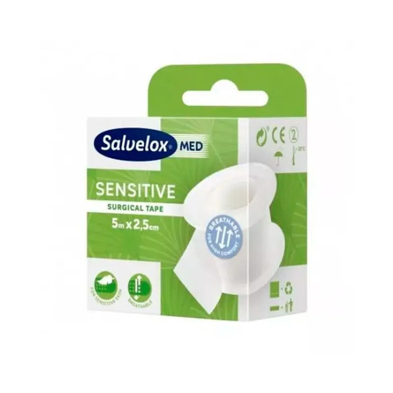 Salvelox Med Sensitive Adhesivo Quirúrgico 10 Unidades 2,5 X 5M