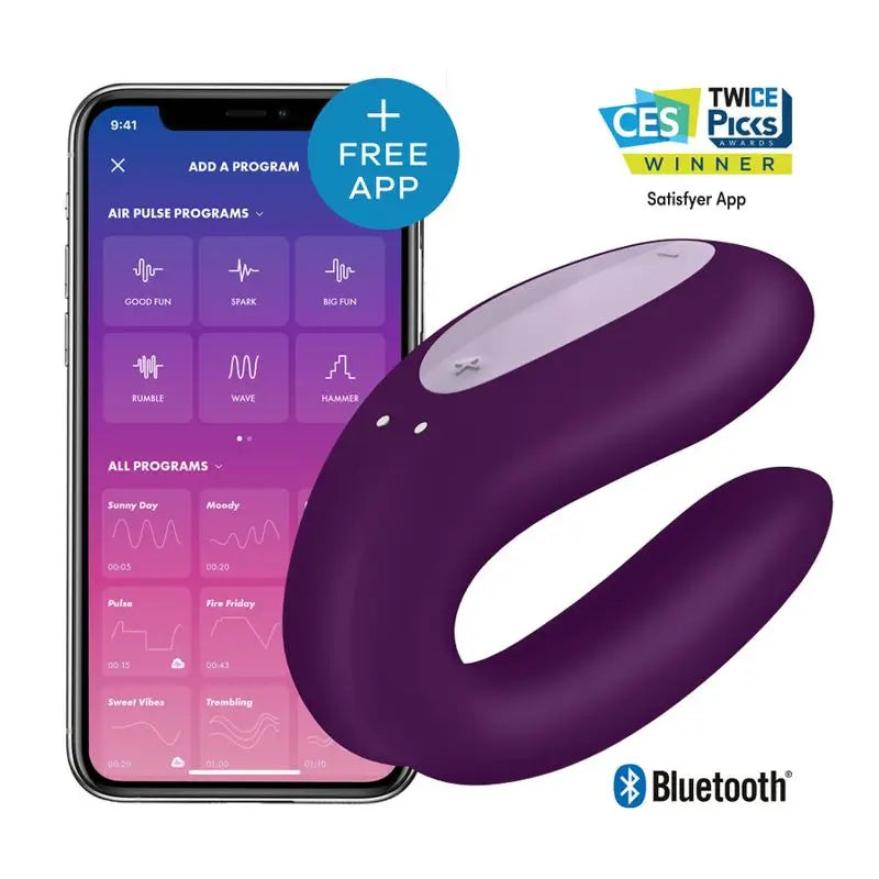 Satisfyer Connect Double Joy mit App - Lila