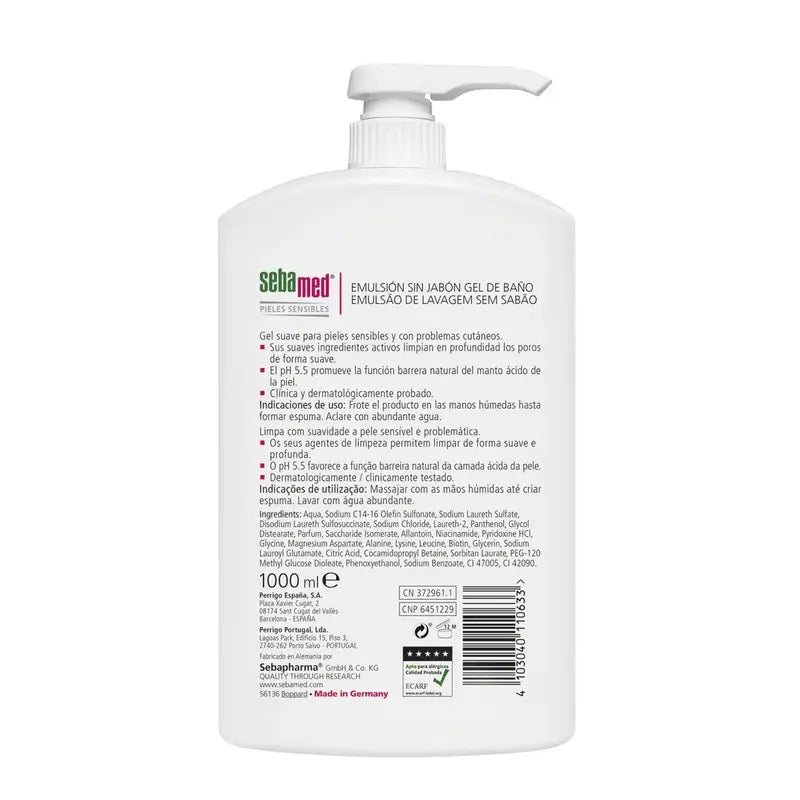 SEBAMED Seifenfreies Emulsions-Badegel 1000 ml