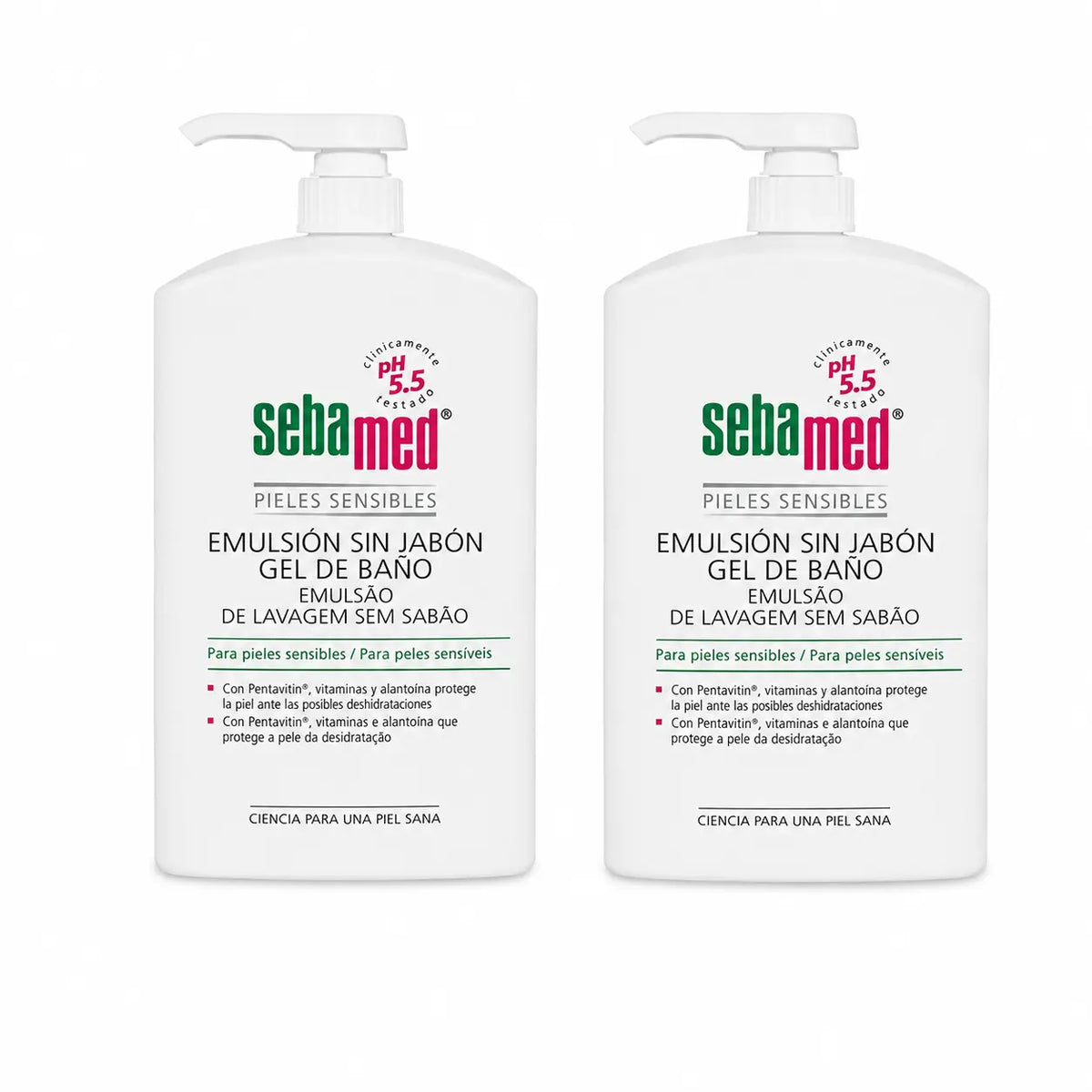 Sebamed Badegel Seifenfreie Emulsion 1000 ml, 2er Pack
