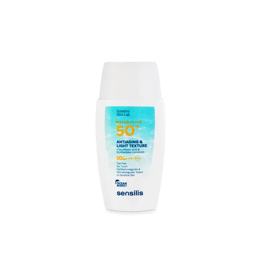 Sensilis Water Fluid SPF 50+ Anti-Ageing Ultra Fluid mit Hyaluronsäure und Schisandra Chinensis, 40 ml