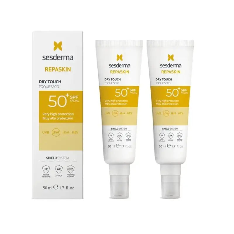 Sesderma Sesderma Repaskin Fotoprotector Spf 50+ Gesicht Dry Touch, 2X50 Ml