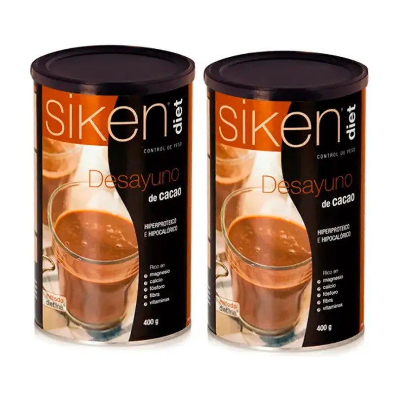 Siken Diet Frühstückskakao, Packung 2 x 400 Gramm