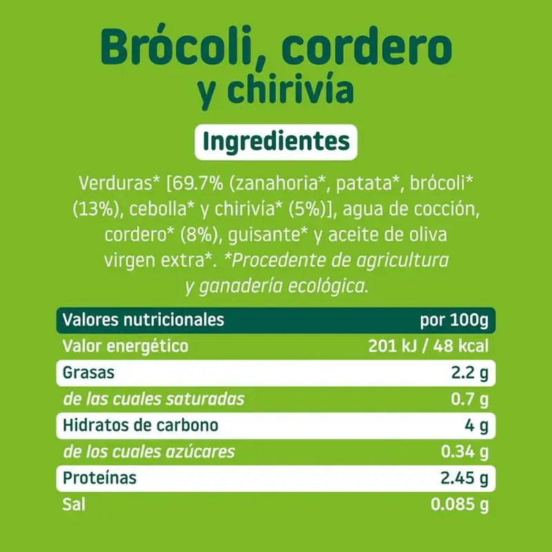 Smileat Bio-Brokkoli mit Lamm und Pastinake, 230 g