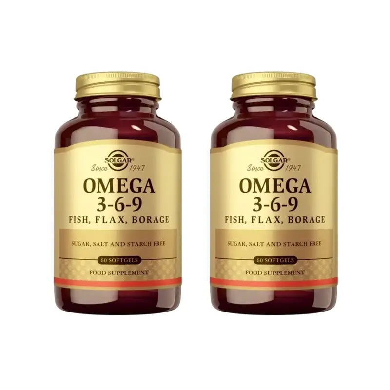 Solgar Omega 3-6-9, 2X60 Kapseln