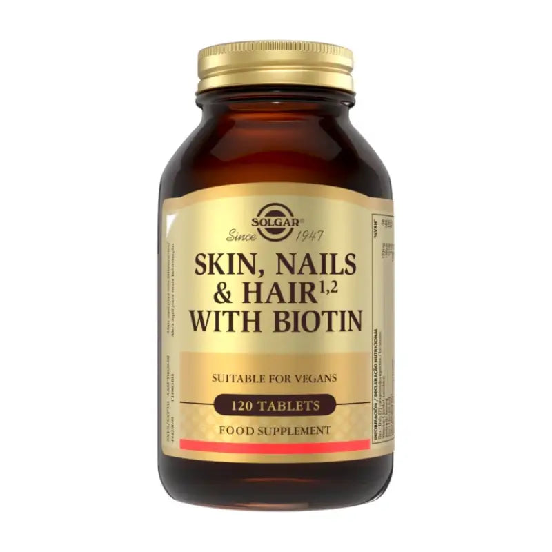 Solgar Haare, Haut, Nägel & Biotin, 120 Tabletten