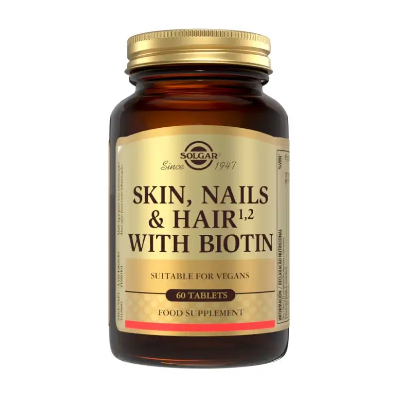 Solgar Haare, Haut, Nägel & Biotin, 60 Tabletten