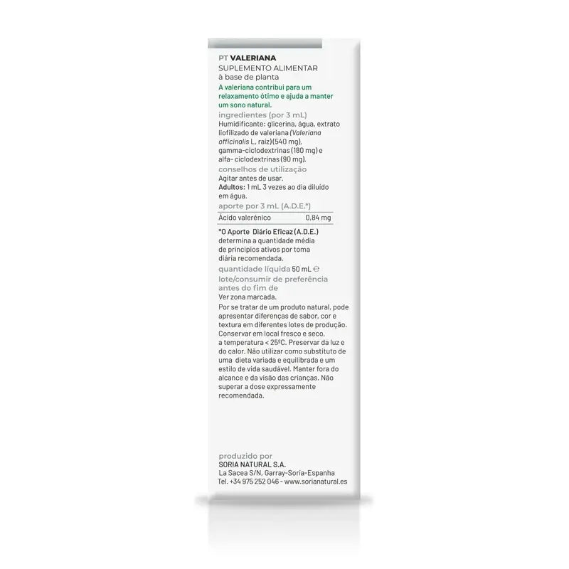 Soria Natural Baldrian Natürlicher Extrakt, 50 ml